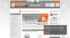 Desktop Screenshot of elektrotresen.de