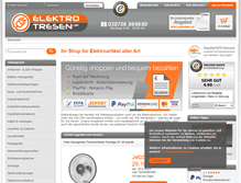 Tablet Screenshot of elektrotresen.de